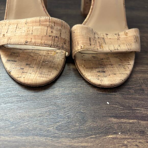 Diane Von Furstenberg Ulrica Block Heel Sandal in Natural Cork - size 10B - Picture 3 of 8